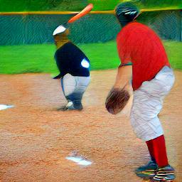 generated: a team playing baseball #6